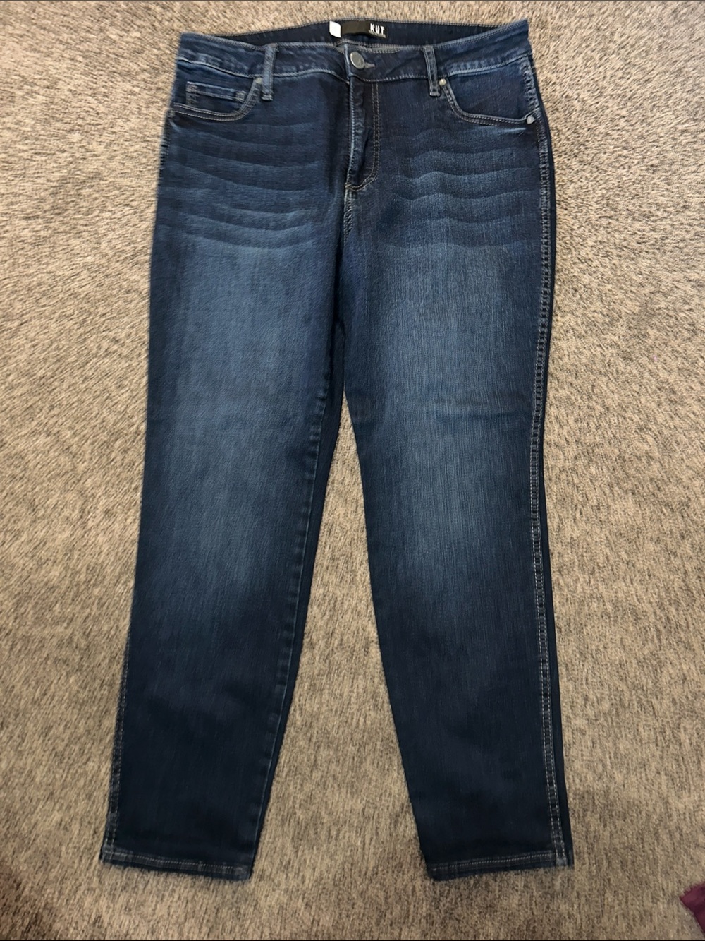 Kut from the Kloth Dark Indigo High-Rise Skinny Jeans